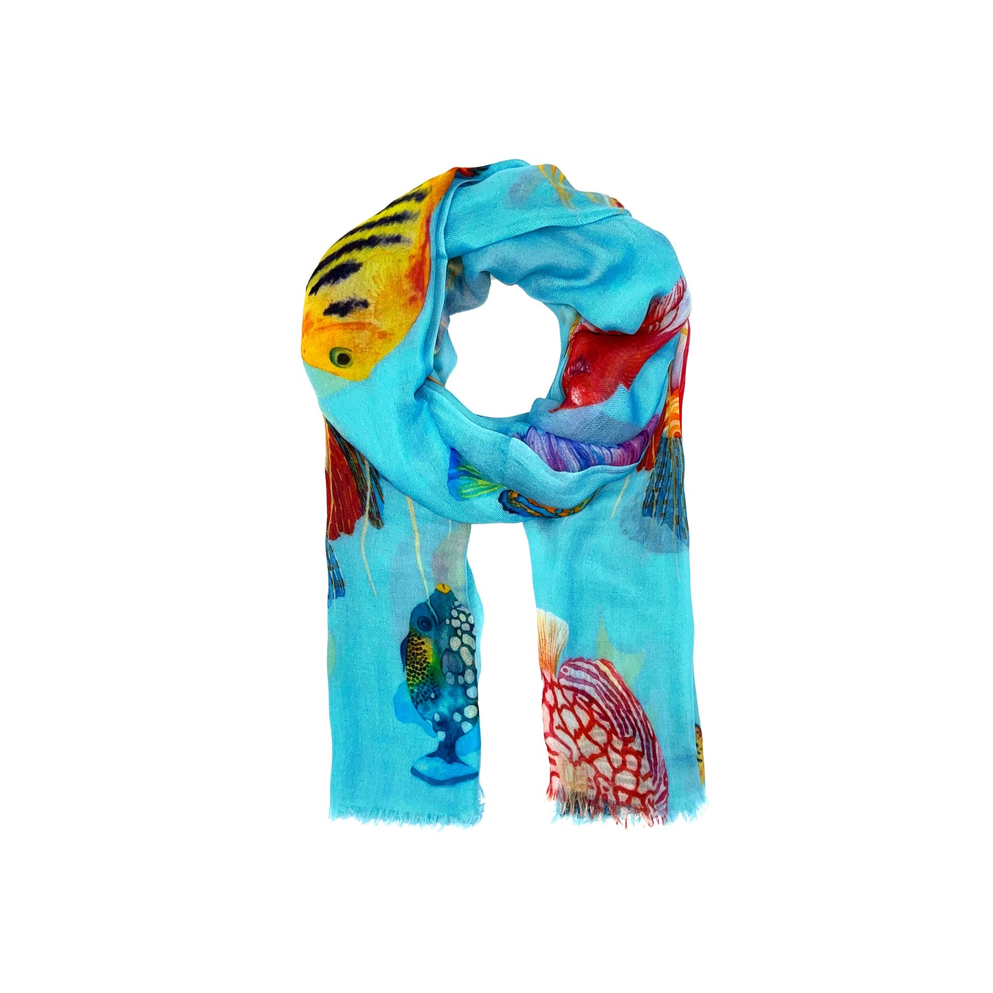 FISH TALE CASHMERE SCARF