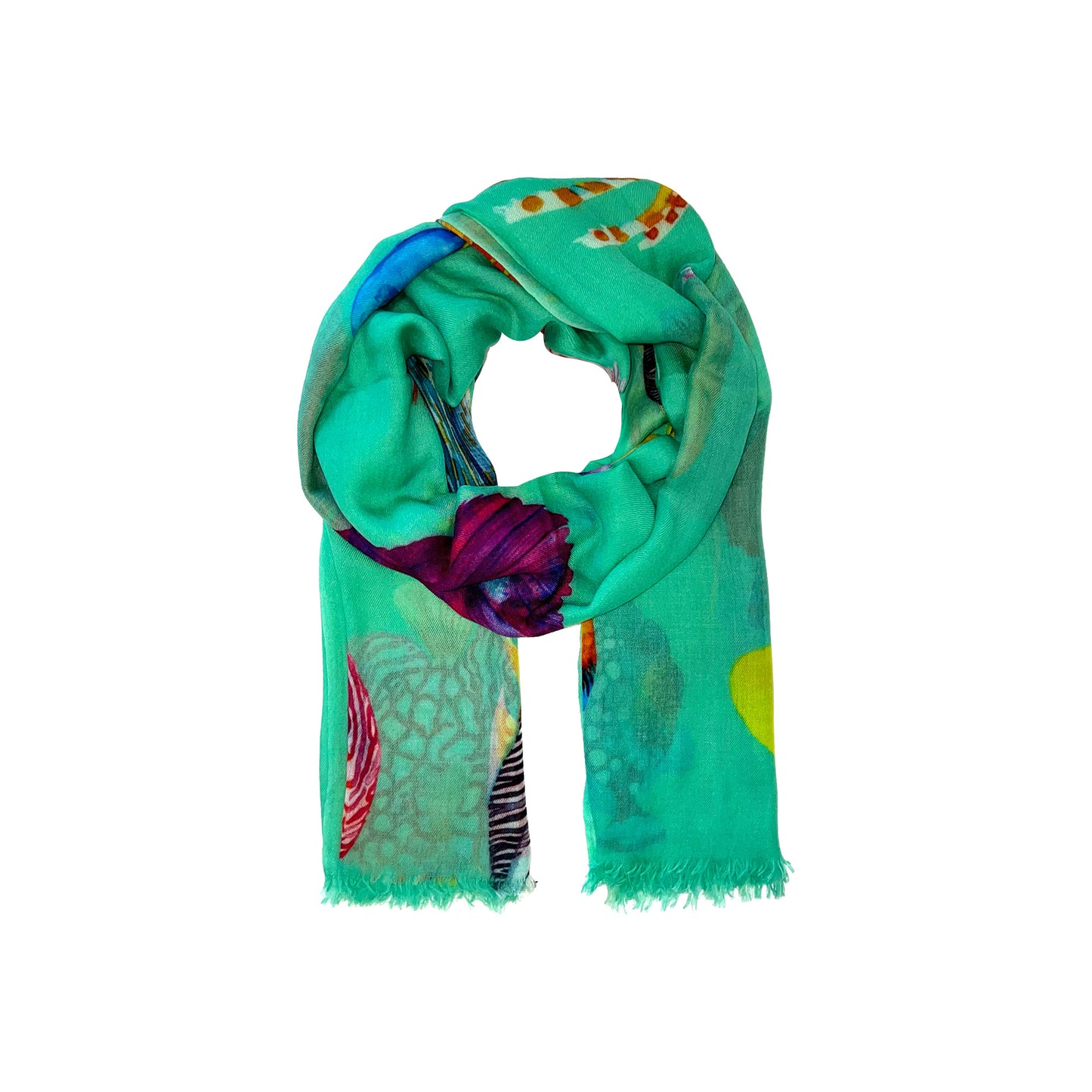 FISH TALE CASHMERE SCARF