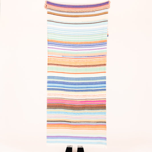 COLORFUL STRIPES CASHMERE SCARF