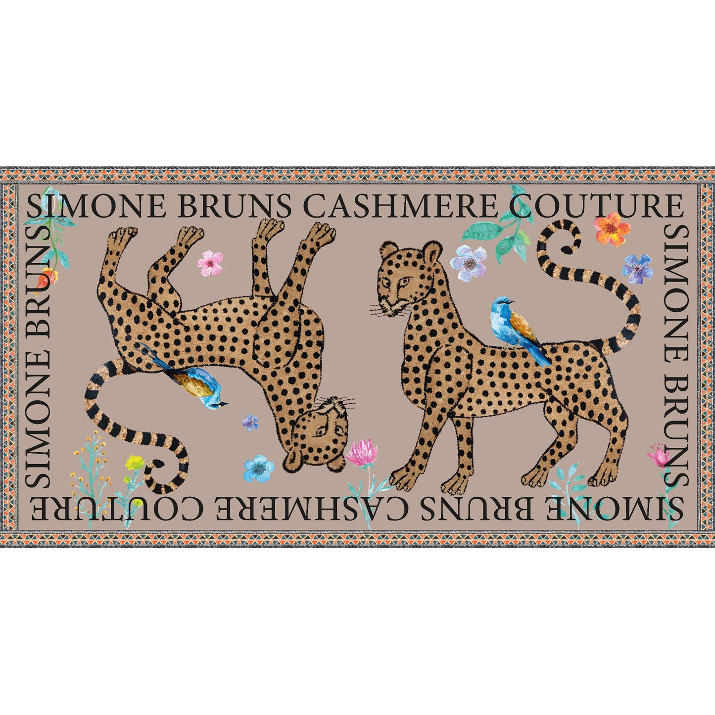 VENICE LEOPARD CASHMERE SCARF