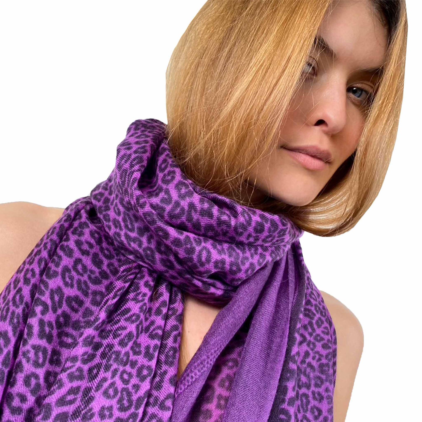 WE LOVE LEO FELTED CASHMERE SCARF